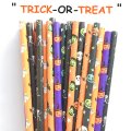 100 Pcs/Box Mixed Party Halloween Trick Or Treat Paper Straws