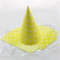 48pcs Yellow Paper Party Hats White Polka Dot 48pcs Yellow Paper Party Hats White Polka Dot