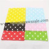 2400pcs Mixed 6 Colors Polka Dot Paper Napkins