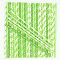 125 Pcs Mixed 5 Styles Light Lime Green Paper Straws