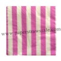Paper Napkins Hot Pink Striped 300pcs Paper Napkins Hot Pink Striped 300pcs