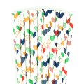 Colorful Colored Valentine Sweet Heart Paper Straws 500 Pcs Colorful Colored Valentine Sweet Heart Paper Straws 500 Pcs