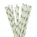 Hawaiian Tropical Coconut Tree Paper Straws 500 pcs