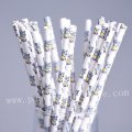 Cute Doll Toy Little Elephant Paper Straws 500pcs