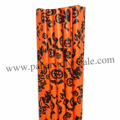 Trick or Treat Halloween Paper Straws 500pcs