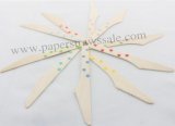 500pcs Mixed 10 Colors Polka Dot Wooden Knives Bulk