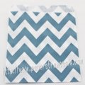 Navy Wide Chevron Paper Favor Bags 400pcs