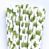 Hawaiian Summer Green Coconut Paper Straws 500 Pcs