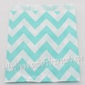 Light Blue Wide Chevron Paper Favor Bags 400pcs