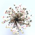 Hawaiian Monstera Leaf Flamingo Paper Straws 500 Pcs