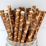 Leopard Print Paper Straws 500pcs