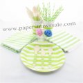 193 pieces/lot Party Dinnerware Set Green Stripe