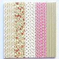 100 Pcs/Box Mixed Red Yellow Gold Autumn Bouquet Paper Straws