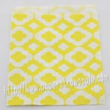 Yellow Mod Print Paper Favor Bags 400pcs