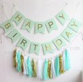 Happy Birthday Mint Green Party Decoration Set Happy Birthday Mint Green Party Decoration Set