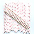 Hawaiian Summer Hot Pink Flamingo Paper Straws 500 Pcs
