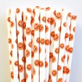 Joy Smile Orange Emoji Jelly Smiley Paper Straws 500 Pcs