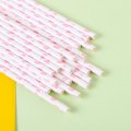 Light Pink Kiss Lip Print Paper Straws 500 pcs