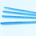 Foil Plain Solid Blue Iridescent Paper Straws 500 Pcs