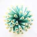 Light Aqua Blue Harlequin Diamond Paper Straws 500 pcs