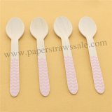 Baby Pink Chevron Wooden Spoons 100pcs