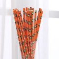 Halloween Zombie Bat Orange Paper Straws 500 pcs Halloween Zombie Bat Orange Paper Straws 500 pcs