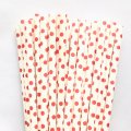 White With Red Swiss Dot Paper Straws 500 Pcs White With Red Swiss Dot Paper Straws 500 Pcs