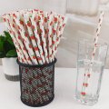 Fruit Green Red Apple Paper Straws 500 pcs