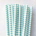 Horizontal Stripe Light Blue Circle Paper Straws 500 Pcs Horizontal Stripe Light Blue Circle Paper Straws 500 Pcs