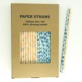 100 Pcs/Box Mixed Coral Starfish Under The Sea Paper Straws 100 Pcs/Box Mixed Coral Starfish Under The Sea Paper Straws