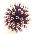 White Swiss Dot Deep Purple Paper Straws 500 Pcs