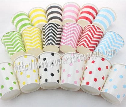 1440pcs 90Z Paper Drinking Cups Wholesale Mixed 18 Colors [dpapercups033]