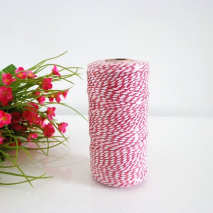 Red and White Printed Bakers Twine 15 Spools [bakerstwine005]