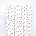 White With Lilac Lavender Swiss Dot Paper Straws 500 Pcs White With Lilac Lavender Swiss Dot Paper Straws 500 Pcs