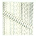 125 Pcs Mixed 5 Styles Silver Party Paper Straws