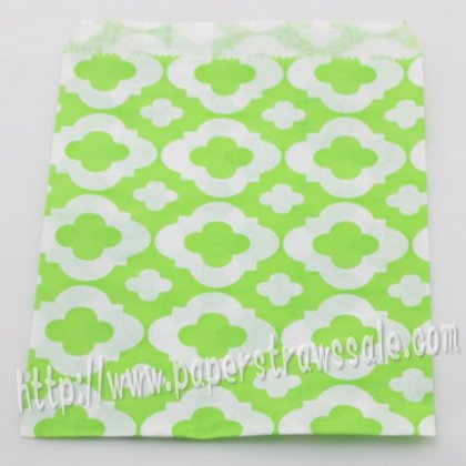 Green Mod Print Paper Favor Bags 400pcs [pfbags050]