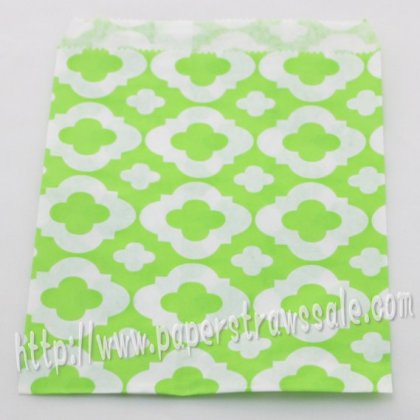 Green Mod Print Paper Favor Bags 400pcs