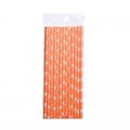 Halloween Black Bat White Ghost Orange Paper Straws 500 pcs