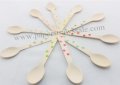 500pcs Mixed 10 Colors Polka Dot Colorful Wooden Spoons