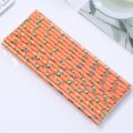 Halloween Zombie Bat Orange Paper Straws 500 pcs