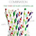 200pcs VERY HUNGRY CATERPILLAR Paper Straws Mixed 200pcs VERY HUNGRY CATERPILLAR Paper Straws Mixed