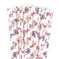 Colorful Red Pink Purple Vintage Heart Paper Straws 500 Pcs Colorful Red Pink Purple Vintage Heart Paper Straws 500 Pcs