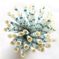 Blue Heart Paper Drinking Straws 500 pcs