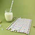 Metallic Colorful Rainbow Foil Star Paper Straws 500 pcs