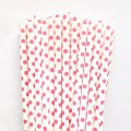 White With Hot Pink Swiss Dot Paper Straws 500 Pcs White With Hot Pink Swiss Dot Paper Straws 500 Pcs