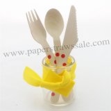 Red Polka Dot Wooden Utensils Set 150pcs