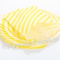 Yellow Diagonal Stripe Paper Favor Bags 400pcs