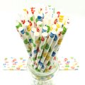 Colorful Colored Spring Easter Egg Paper Straws 500 Pcs