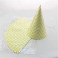 48pcs Yellow Chevron Paper Party Hats 48pcs Yellow Chevron Paper Party Hats