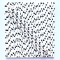 Black Heart Party Paper Straws 500 Pcs